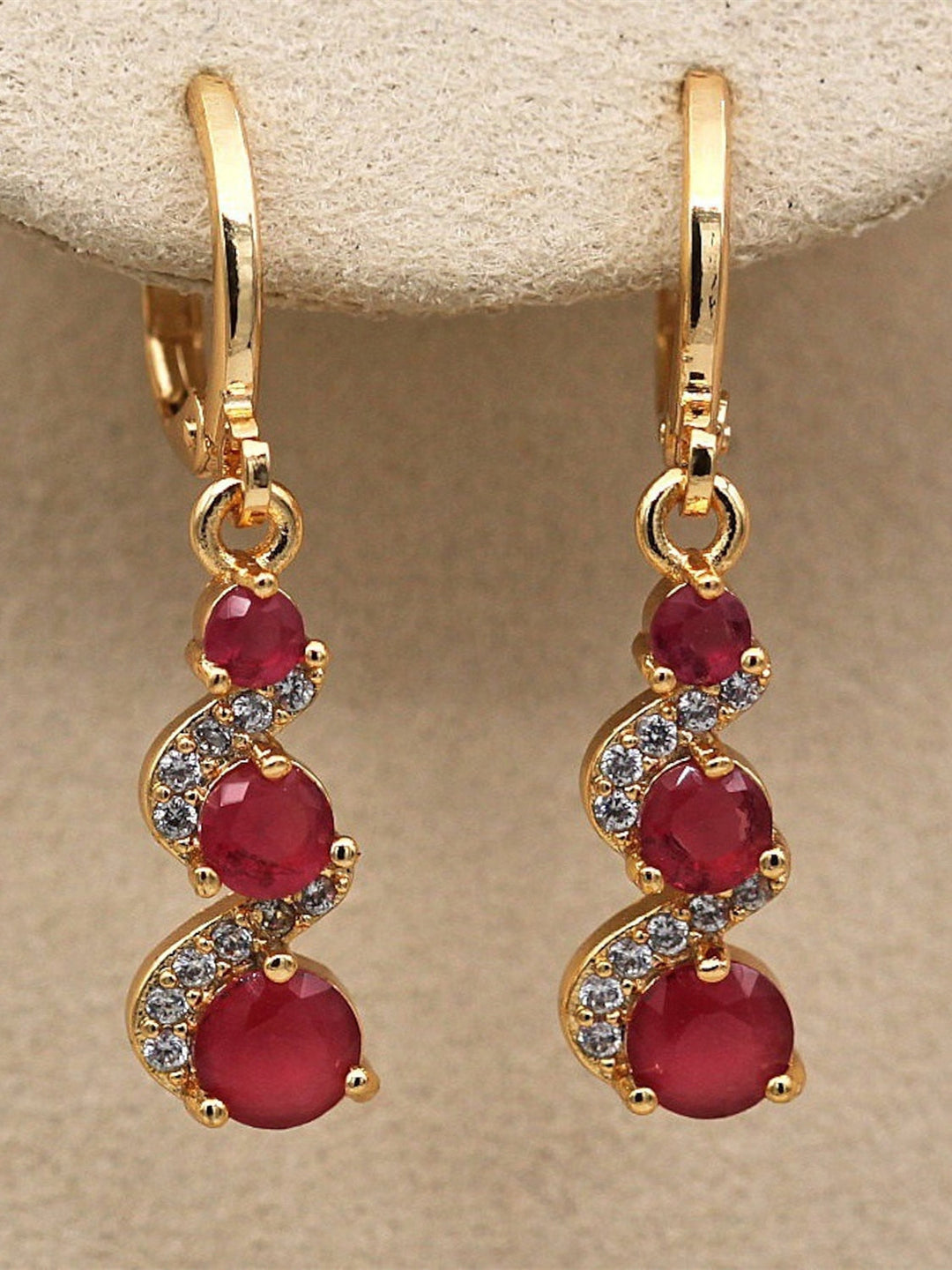 Boucles D'Oreilles Pendantes de Style Vintage pour Mariage, Travail, Quotidien, Longues Boucles D'Oreilles Pendantes pour Femmes