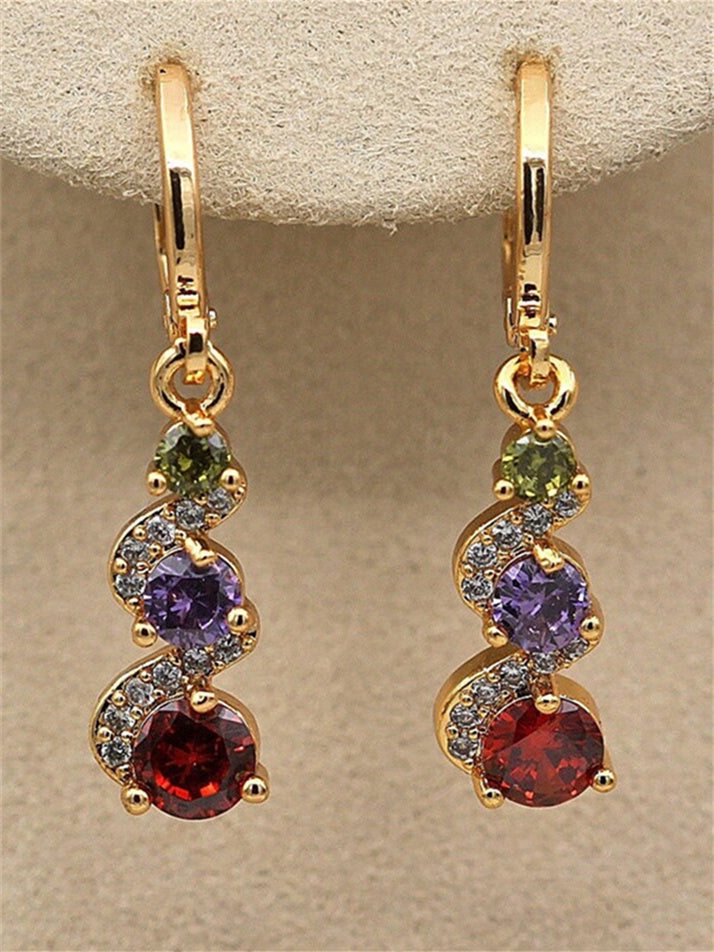 Boucles D'Oreilles Pendantes de Style Vintage pour Mariage, Travail, Quotidien, Longues Boucles D'Oreilles Pendantes pour Femmes