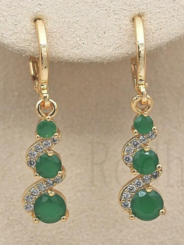Boucles D'Oreilles Pendantes de Style Vintage pour Mariage, Travail, Quotidien, Longues Boucles D'Oreilles Pendantes pour Femmes