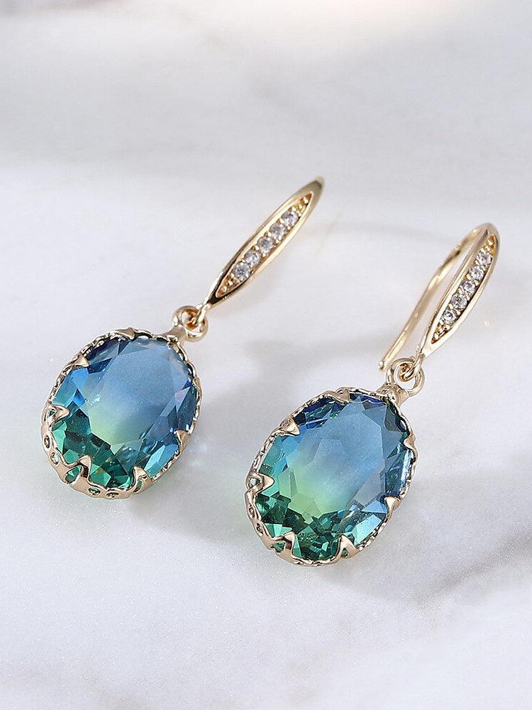 Boucles D'Oreilles Pendantes pour Femmes, Boucles D'Oreilles de Mariage, de Travail, de Luxe Simples Au Quotidien