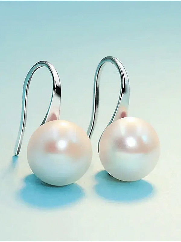 Boucles D'Oreilles en Perles D'Imitation pour Mariage, Travail Quotidien, Boucles D'Oreilles Pendantes Précieuses Classiques pour Femmes