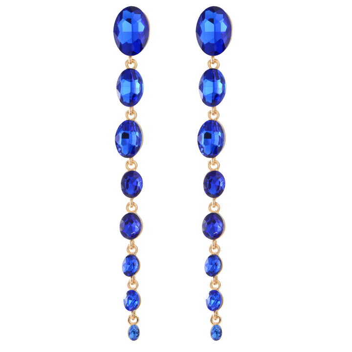 Boucles D'Oreilles Tendance Exagérées en Alliage et Strass