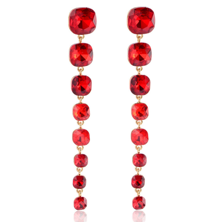 Boucles D'Oreilles Tendance Exagérées en Alliage et Strass