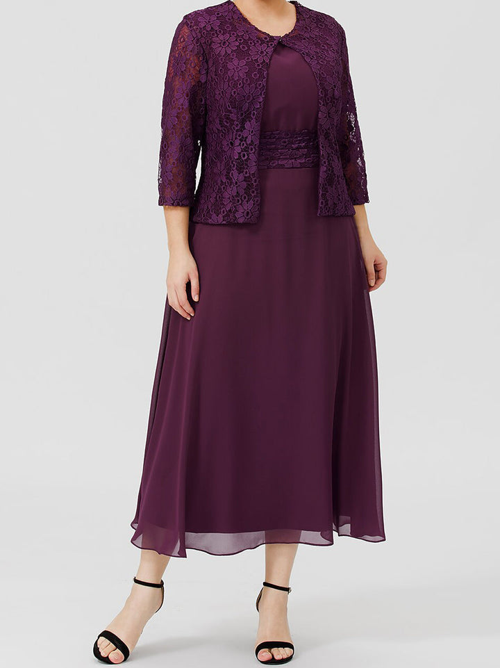 Robes de Mère de la Mariée Coupe A-Line/Princess avec Appliques et Veste
