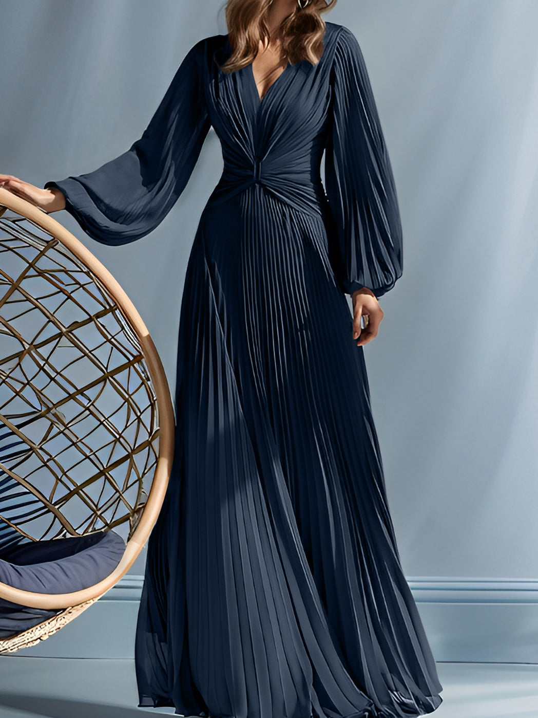 Robes de Mère de la Mariée A-Line/Princess à Col en V avec Fronces