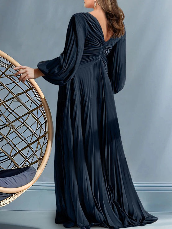 Robes de Mère de la Mariée A-Line/Princess à Col en V avec Fronces