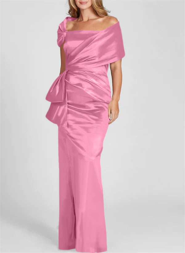 Robes de Mère de la Mariée Fourreau/Colonne à Épaules Dénudées et Longueur Au Sol
