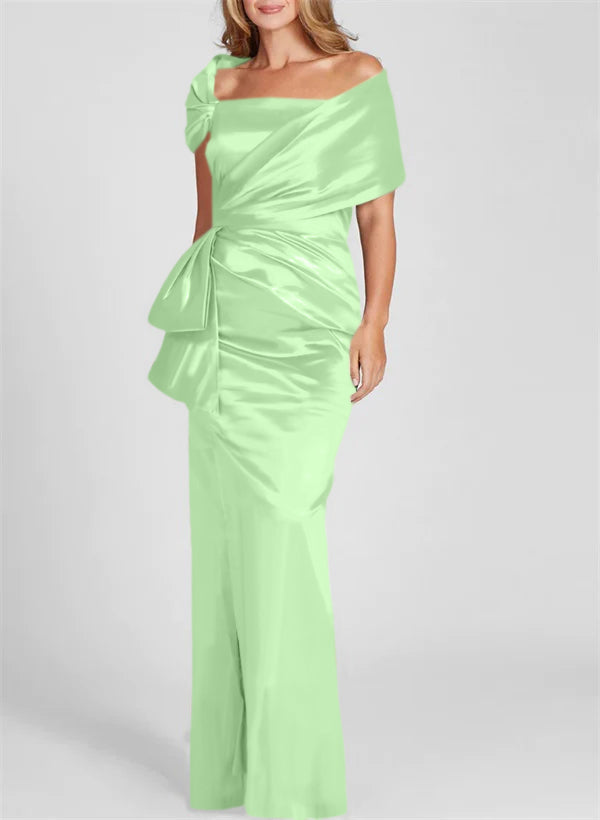 Robes de Mère de la Mariée Fourreau/Colonne à Épaules Dénudées et Longueur Au Sol