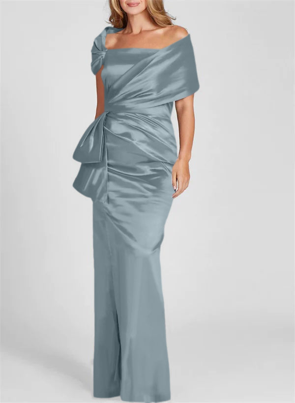 Robes de Mère de la Mariée Fourreau/Colonne à Épaules Dénudées et Longueur Au Sol