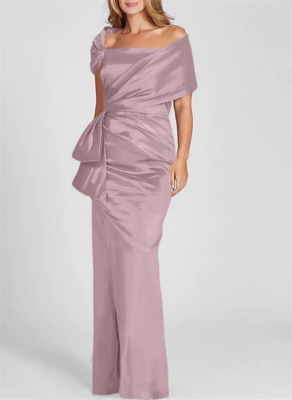 Robes de Mère de la Mariée Fourreau/Colonne à Épaules Dénudées et Longueur Au Sol