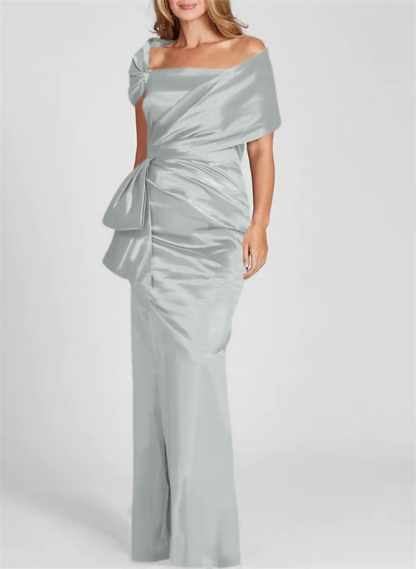 Robes de Mère de la Mariée Fourreau/Colonne à Épaules Dénudées et Longueur Au Sol