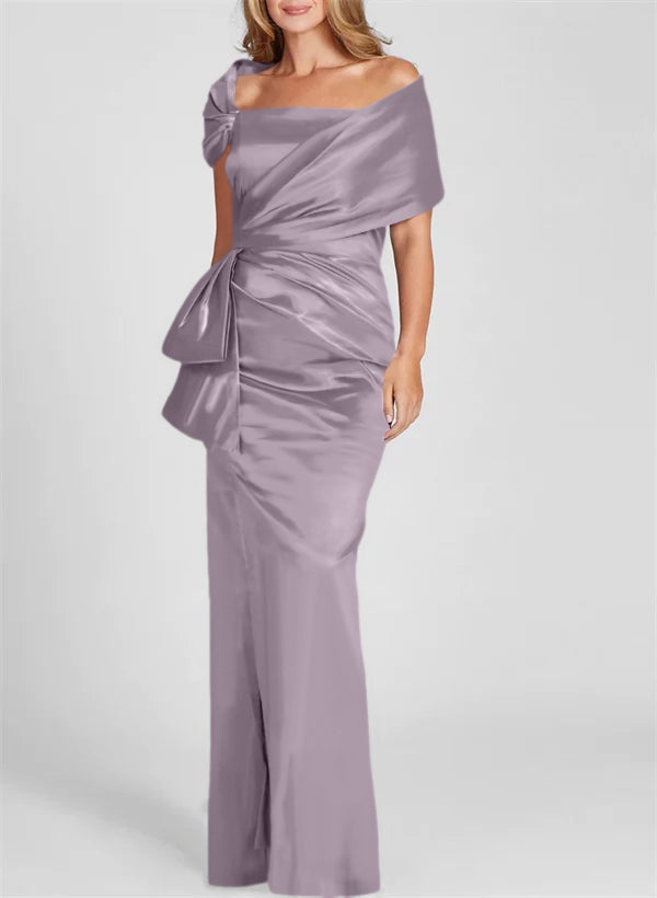 Robes de Mère de la Mariée Fourreau/Colonne à Épaules Dénudées et Longueur Au Sol