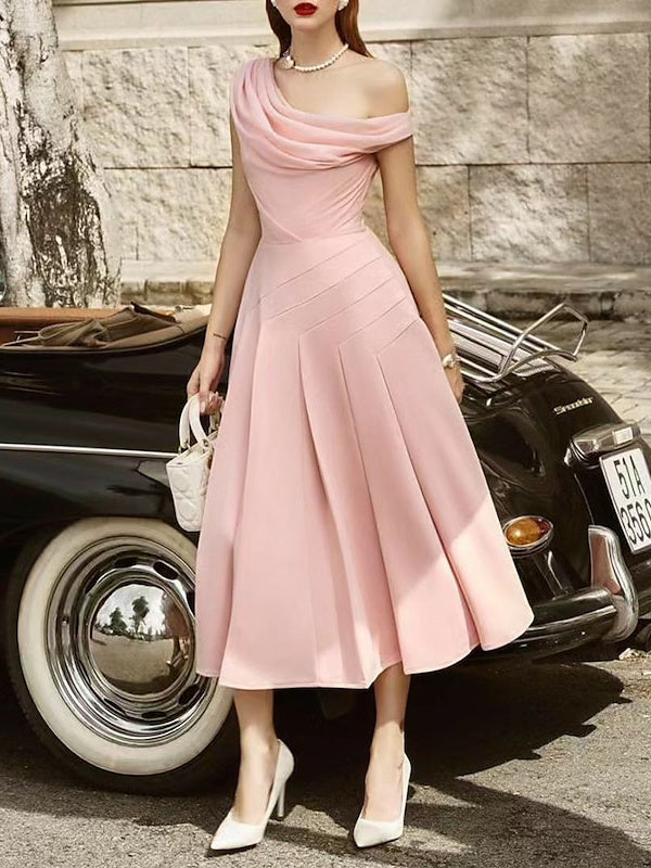 Robe de Mariée D'Invitée de Mariage Sans Manches Coupe A-Line/Princess