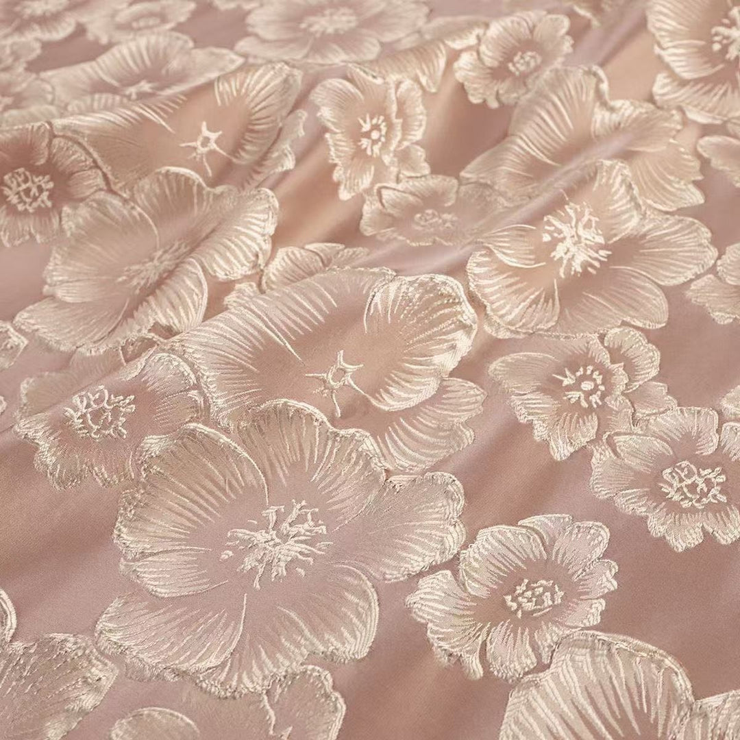 Robe mère de la mariée, Gaine/Colonne, Ligne A/Princesse, Col Capuchonné, Jacquard, Sans Manches, Longueur au Sol, Florale
