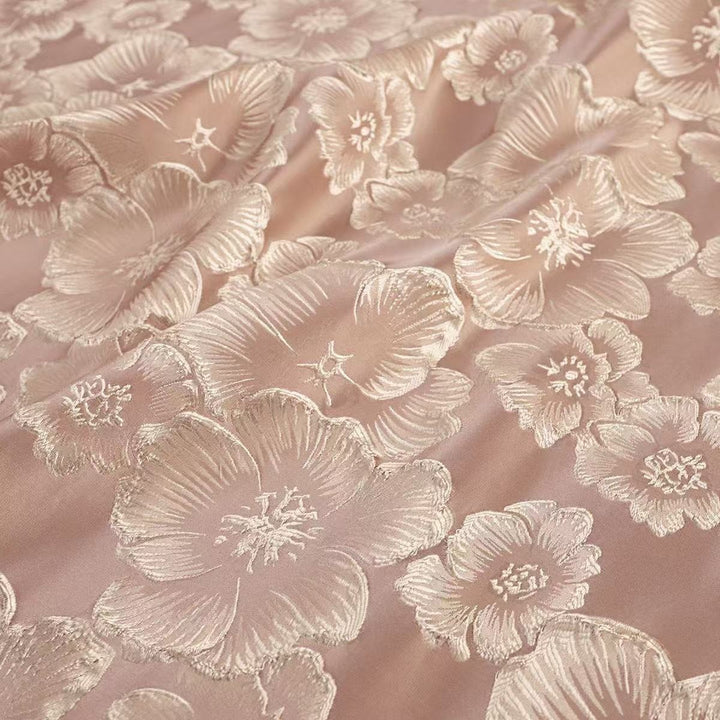 Robe mère de la mariée, Taille Plus, Ligne A/Princesse, Col en V, Jacquard, Manches Courtes, Longueur au Sol, Florale avec Ceinture