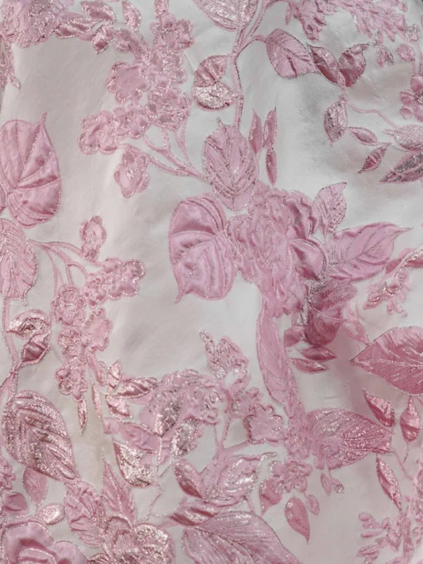 Robe Mère de la Mariée, Ligne A/Princesse, Hors de l'épaule, Jacquard, Sans Manches , Longueur de la Cheville
