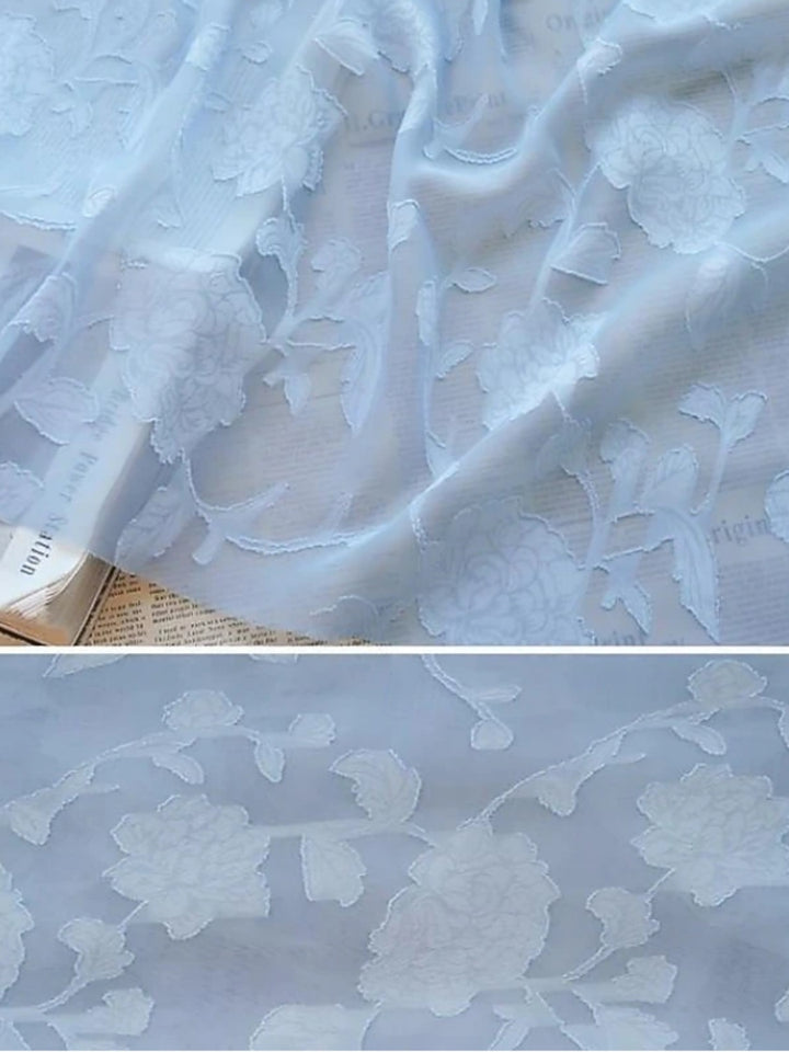 Ensemble 3 pièces en mousseline pour mère de la mariée, ligne A/princesse, col rond, avec veste, dentelle florale, Longueur de La Cheville, manches longues