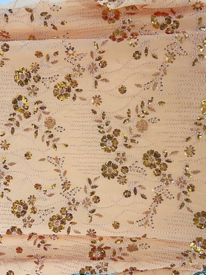 Robe Mère de la Mariée, Forme Droite/Colonne, Col Rond, Paillettes, Dentelle, Manches 3/4, Floral, Longueur à la Cheville
