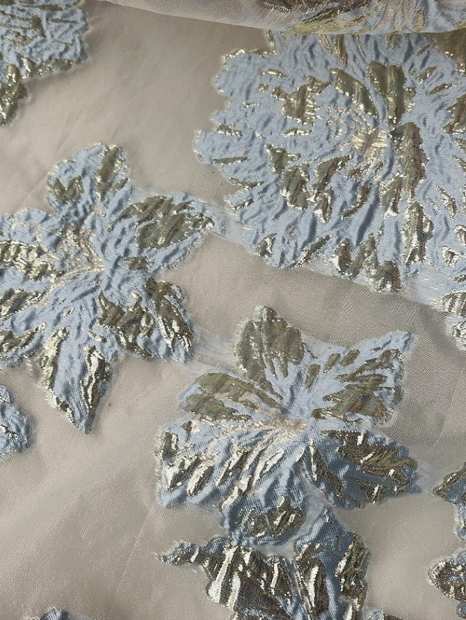 Robe Mère de la Mariée, Forme A-Ligne/Princesse, Col en V, Jacquard, Manches Courtes, Floral, Longueur au Sol, Ceinture à Nœud