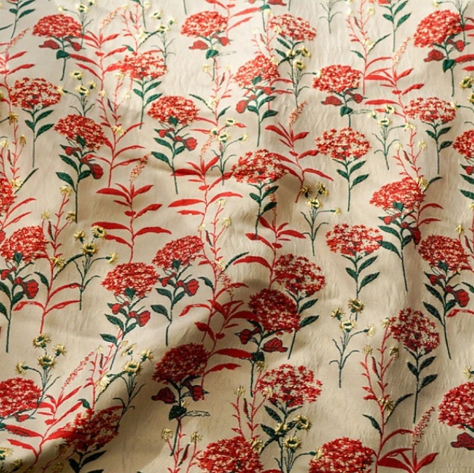 Robe Mère de la Mariée, Forme A-Ligne/Princesse, Col Rond, Jacquard, avec Fente Latérale, Manches Courtes, Floral, Longueur à la Cheville, Nœud
