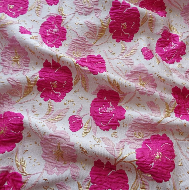 Robe Mère de la Mariée, Gaine/Colonne, Col en V, Jacquard, Manches Cape, Longueur au Sol
