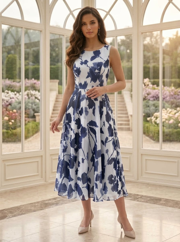 Ensemble Pantalon de Mère de la Mariée à Fleurs, Coupe A-Line/Princesse, Col en V, Manches Courtes, Longueur Au Sol, Motif Floral（副本）