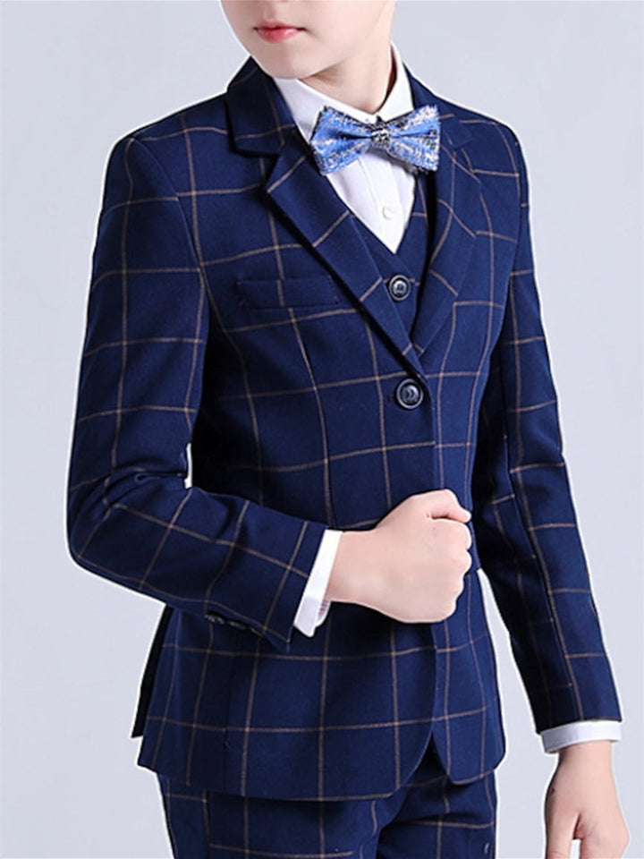 Ensemble de Vêtements pour Garçons, Costume et Blazer, 3 Pièces, Ensembles de Costumes de Mariage à Manches Longues