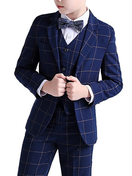 Ensemble de Vêtements pour Garçons, Costume et Blazer, 3 Pièces, Ensembles de Costumes de Mariage à Manches Longues