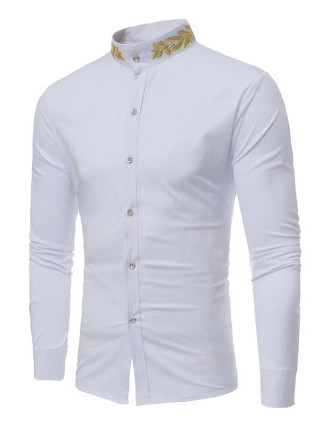 Chemise décontractée à manches longues pour hommes blanc bordeaux noir