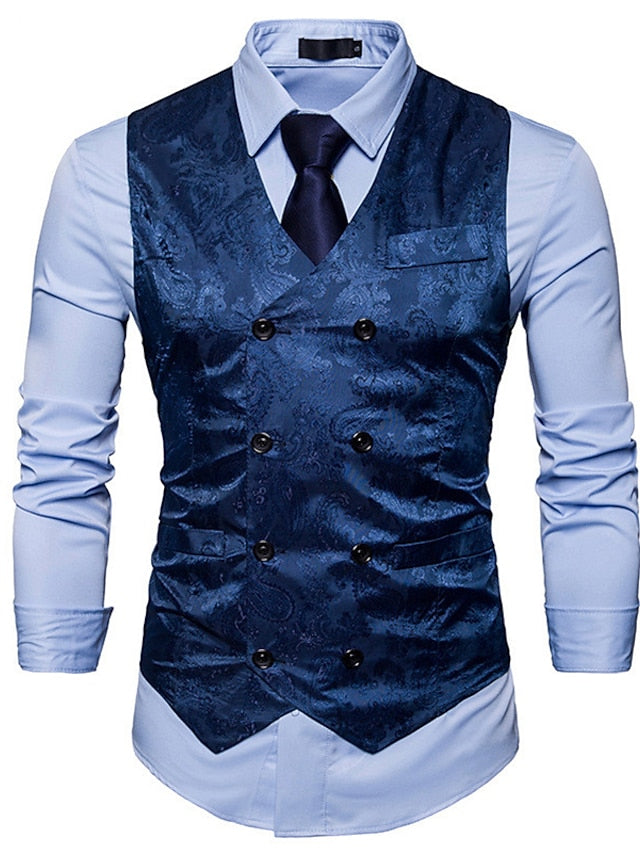 Gilet Business Double Boutonnage à Plus de Boutons pour Homme