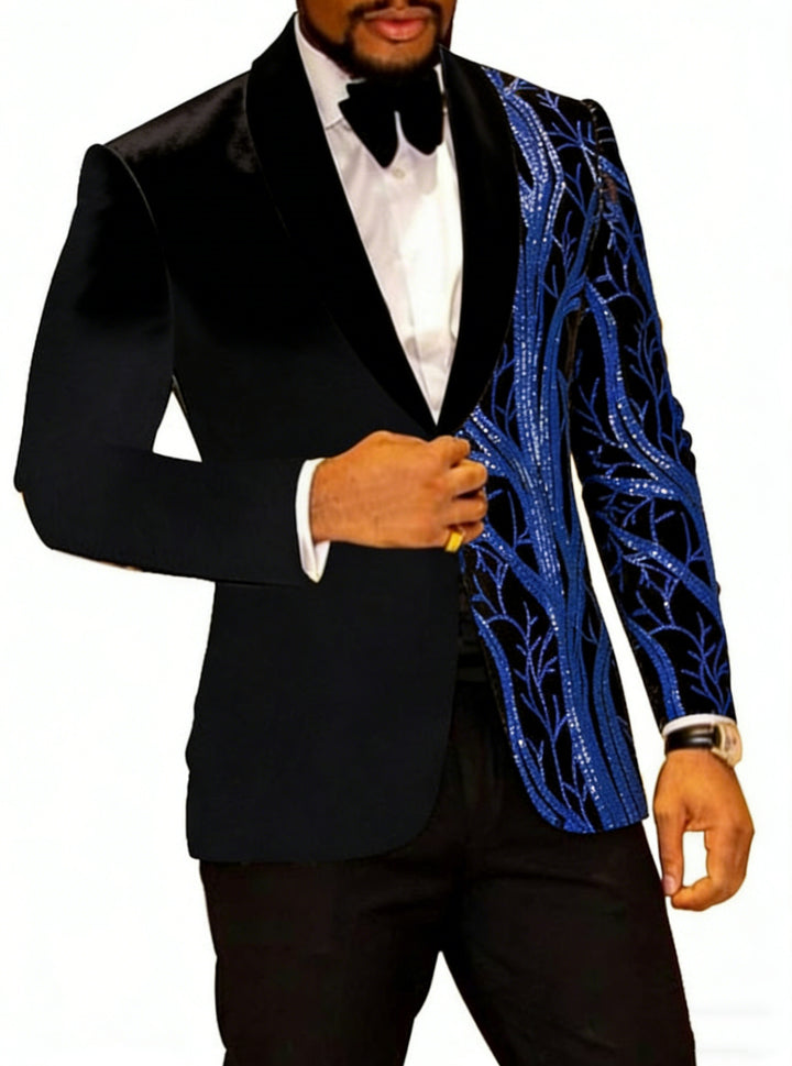 Costumes de Fête 2 Pièces à Boutonnage Simple et Coupe Standard pour Hommes