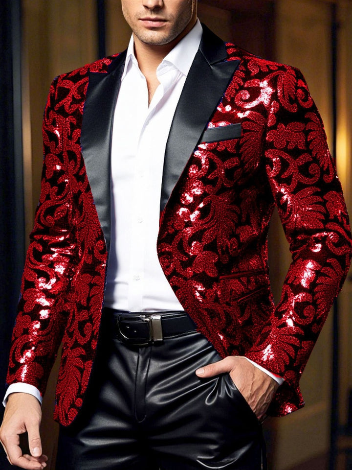 Costumes de Fête à Boutonnage Simple et Coupe Standard pour Hommes