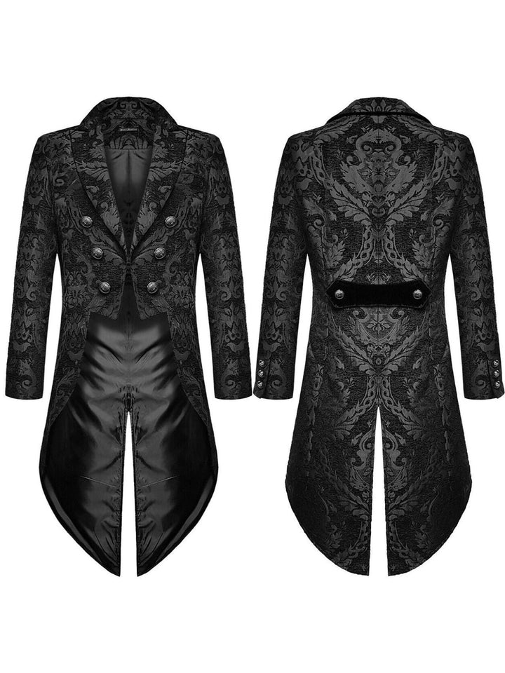 Veste de Costume à Simple Boutonnage à Motif Floral Rétro Exquis pour Homme