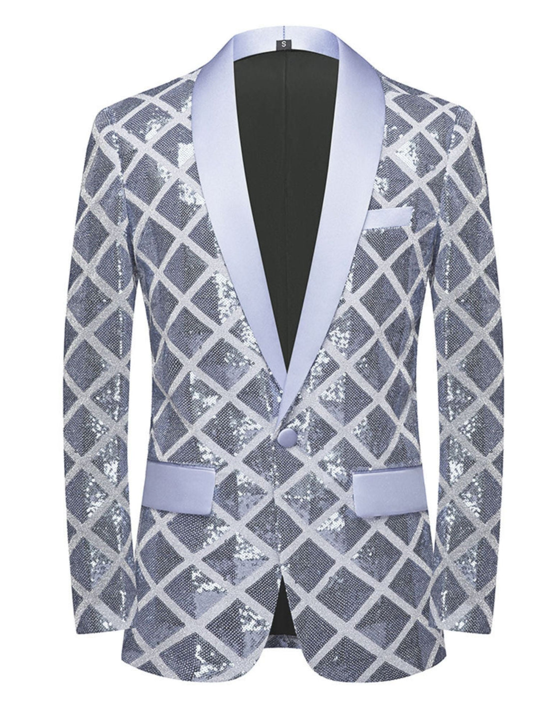 Costume à Simple Boutonnage à Paillettes Rouges pour Homme, Tenue de Soirée Décontractée et Tendance