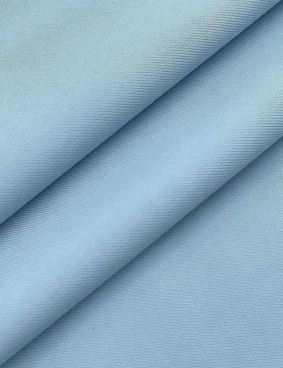 Costume homme 3 pièces bleu ciel, coupe slim, droit, 2 boutons, uni, pour mariage/plage