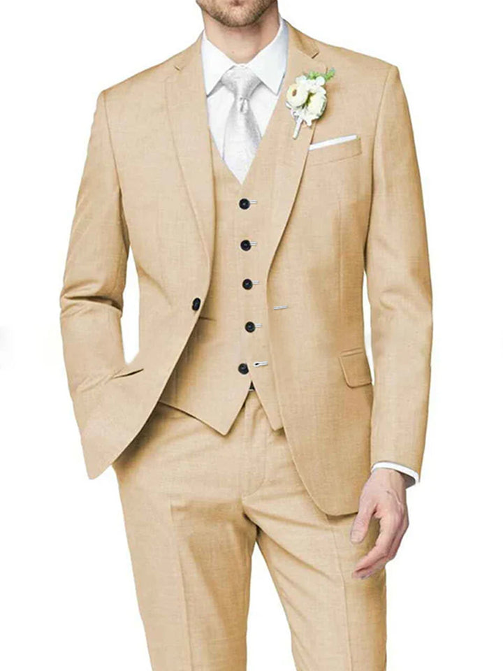 Costume homme 3 pièces lilas, cérémonie, revers cranté, coupe ajustée, droit, 1 bouton, pour mariage/galas