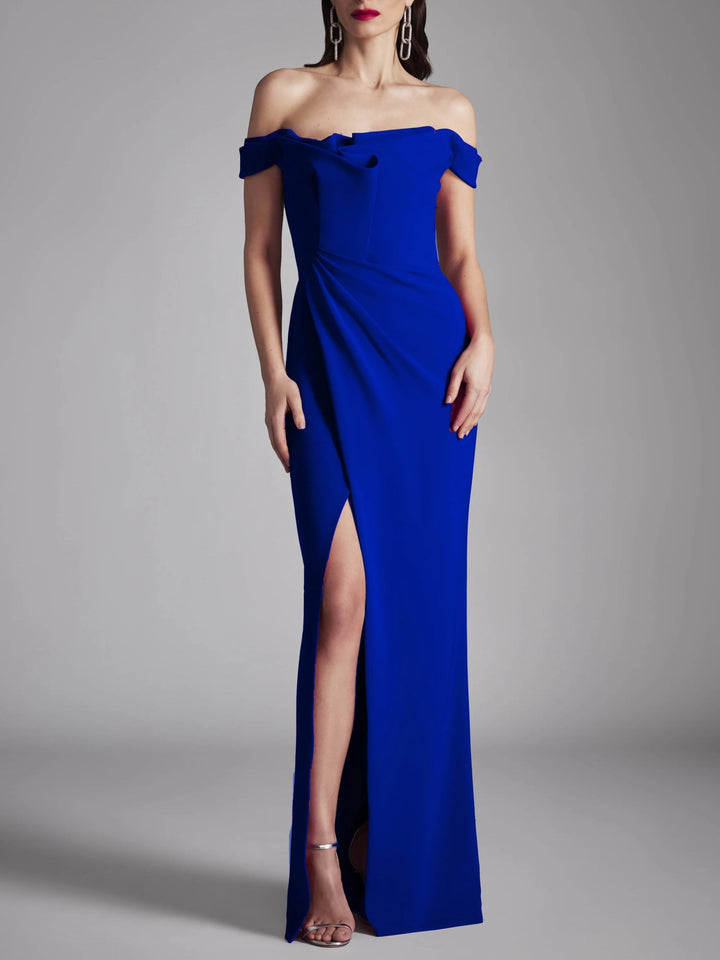 Robe de Soirée Trapèze/Princesse Sans Manches, Longueur Au Sol, Sans Bretelles, avec Volants