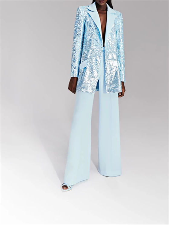 Costume de Soirée 2 Pièces avec Veste et Pantalon