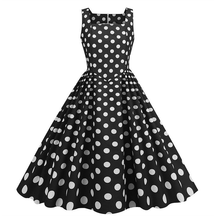 Robe Vintage Trapèze/Princesse à Épaules Dénudées Sans Manches et Longueur Cheville