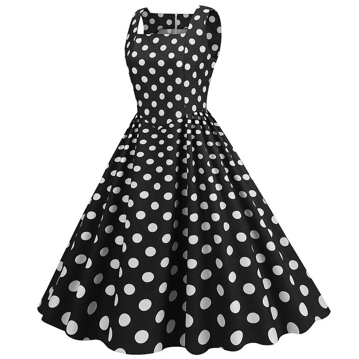 Robe Vintage Trapèze/Princesse à Épaules Dénudées Sans Manches et Longueur Cheville