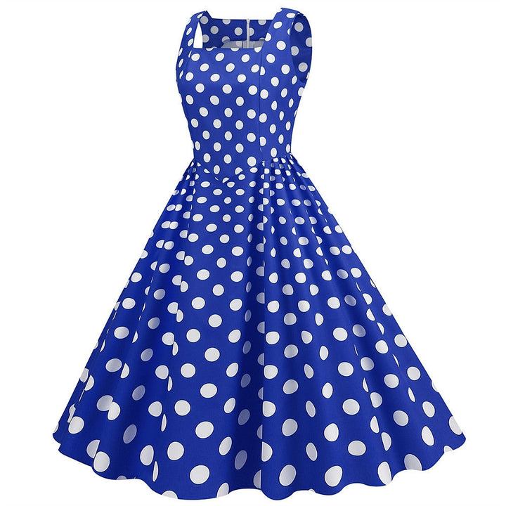 Robe Vintage Trapèze/Princesse à Épaules Dénudées Sans Manches et Longueur Cheville