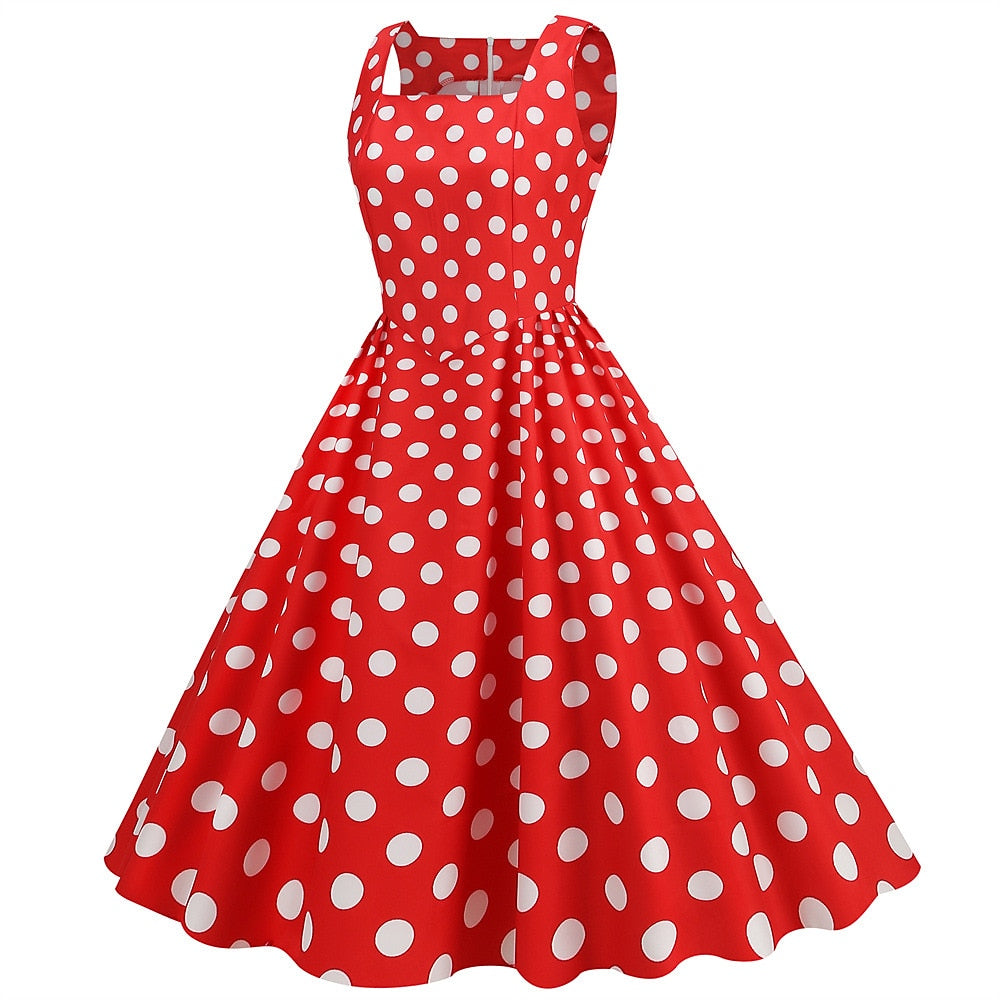 Robe Vintage Trapèze/Princesse à Épaules Dénudées Sans Manches et Longueur Cheville