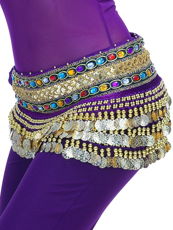 Perles de Pièces de Danse Du Ventre Cristaux / Strass Formation pour Femmes