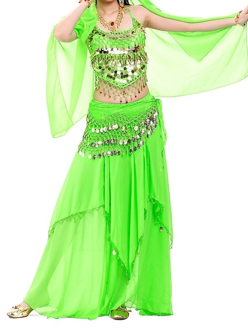 Haut de Danse Du Ventre avec Perles et Paillettes pour Femme
