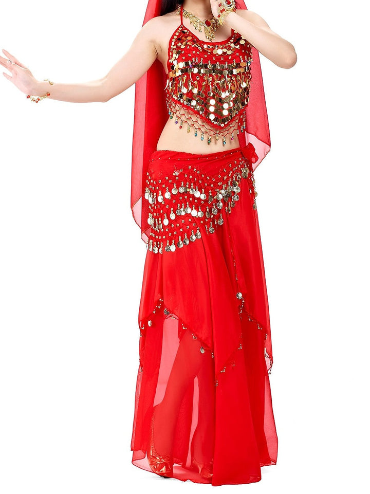 Haut de Danse Du Ventre avec Perles et Paillettes pour Femme