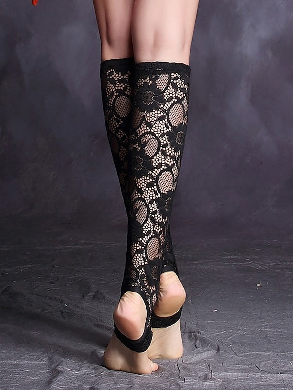 Bas de Danse Du Ventre Chaussettes D'Entraînement en Dentelle pour Femmes
