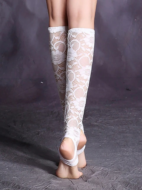 Bas de Danse Du Ventre Chaussettes D'Entraînement en Dentelle pour Femmes