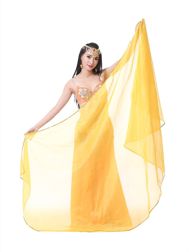 Accessoires de Danse Du Ventre Voile Foulard à Main Foulard en Mousseline de Soie pour Femme