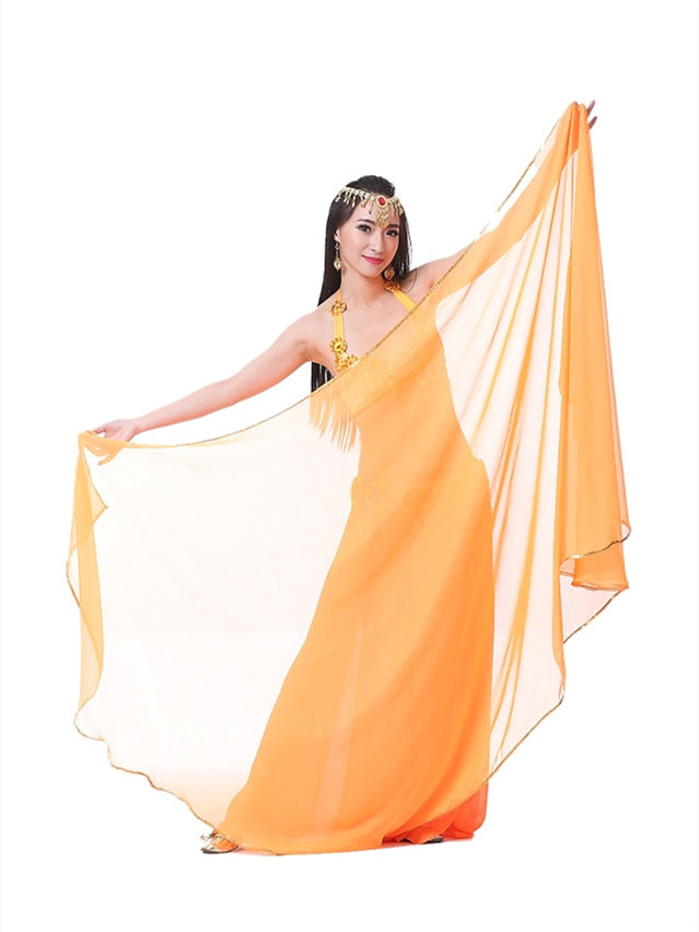 Accessoires de Danse Du Ventre Voile Foulard à Main Foulard en Mousseline de Soie pour Femme