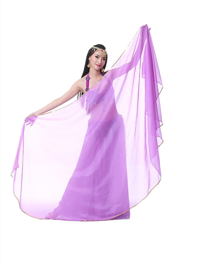 Accessoires de Danse Du Ventre Voile Foulard à Main Foulard en Mousseline de Soie pour Femme